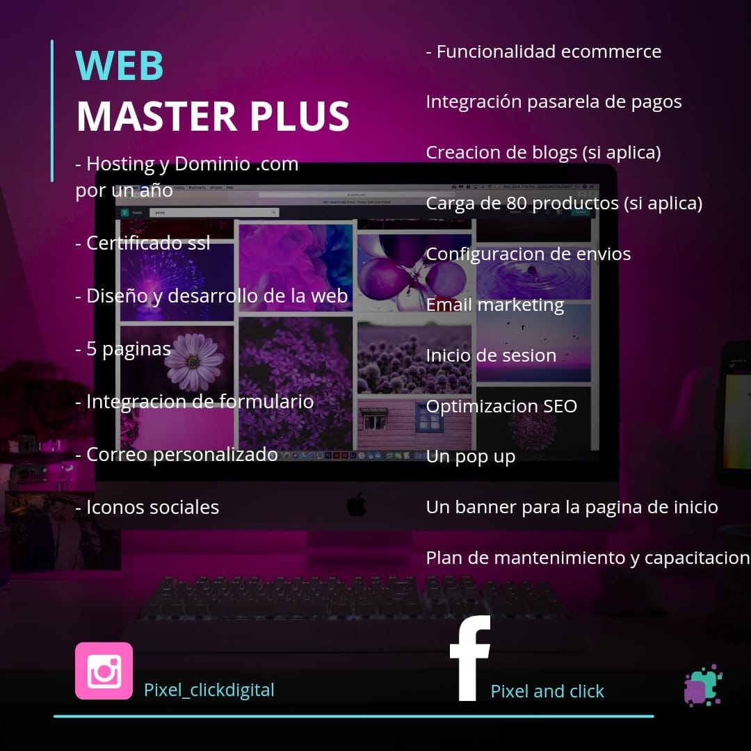 Plan web master plus